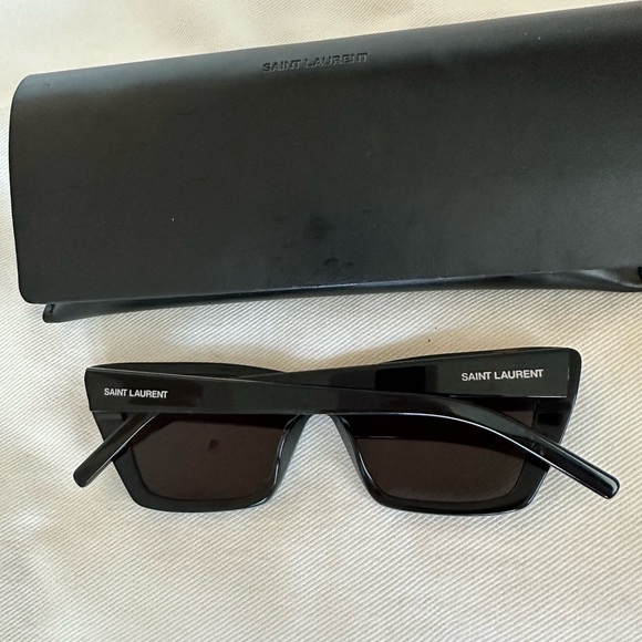 SAINT LAURENT Black Mica Sunglasses - Picture 7 of 9